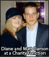 Photo of Diane and Matt Damon at a Charity Function